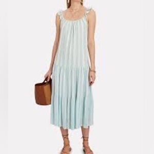 RAILS | $188 Capri Midi Dress in Juniper Stripe, Size Small